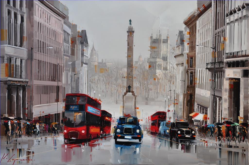 Regent St Ciudad de Westminster, Reino Unido ciudad Kal Gajoum Pintura al óleo
